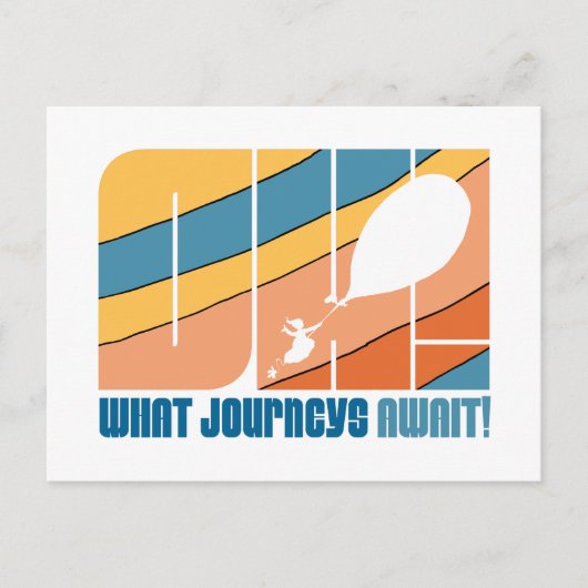 Oh, de plaatsen waar je heen gaat! "Welke reizen w Briefkaart (Voorkant)