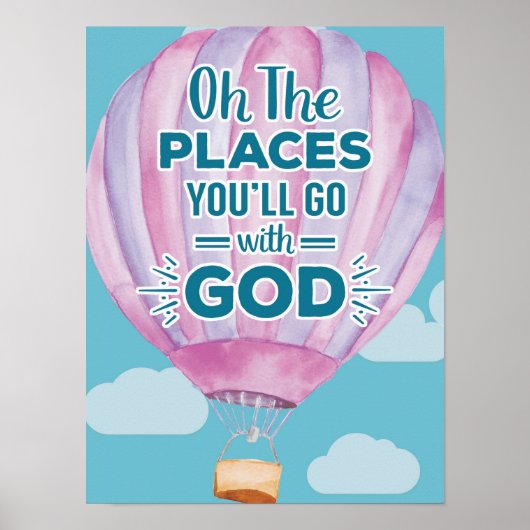 Oh de Plaatsen Waar Je Heengaat Met God Print (Voorkant)