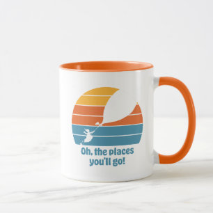 Oh, de plaatsen waar je zult komen! Retro zonsonde Mok