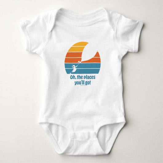 Oh, de plaatsen waar je zult komen! Retro zonsonde Romper (Voorkant)