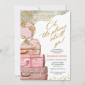 Oh, de plaatsen waar ze het Afstuderen weggaat Kaart (Voorkant)