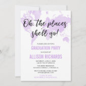 Oh de plaatsen waar ze naar een paarse afstudeerfe kaart (Voorkant)