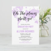 Oh de plaatsen waar ze naar een paarse afstudeerfe kaart (Staand voorkant)