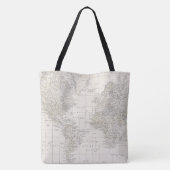 Oh de plaatsen waar ze naar Hot Air Ballon Canvas Tote Bag (Achterkant)