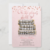 Oh de plaatsen waar ze zal gaan afscheidsuitnodigi kaart (Voorkant)