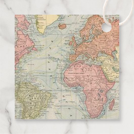 "Oh de plaatsen waar ze zal gaan!" Baby shower rei Bedankjes Labels (Achterkant)