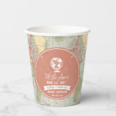 "Oh de plaatsen waar ze zal gaan!" Baby shower rei Papieren Bekers (Voorkant)