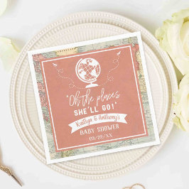 "Oh de plaatsen waar ze zal gaan!" Baby shower rei Servet