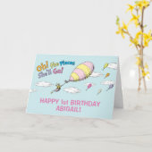 Oh, de plaatsen waar ze zal gaan! - Eerste verjaar Kaart (Gele Bloem)