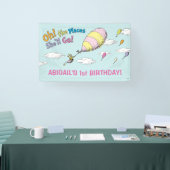 Oh, de plaatsen waar ze zal gaan! - First Birthday Spandoek (Beurs)