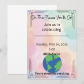 Oh de plek waar je Afstuderen uitnodigt Aankondiging (Voorkant / Achterkant)