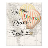 Oh de plekken waar ze twee Baby shower gaan Foto Afdruk (Voorkant)