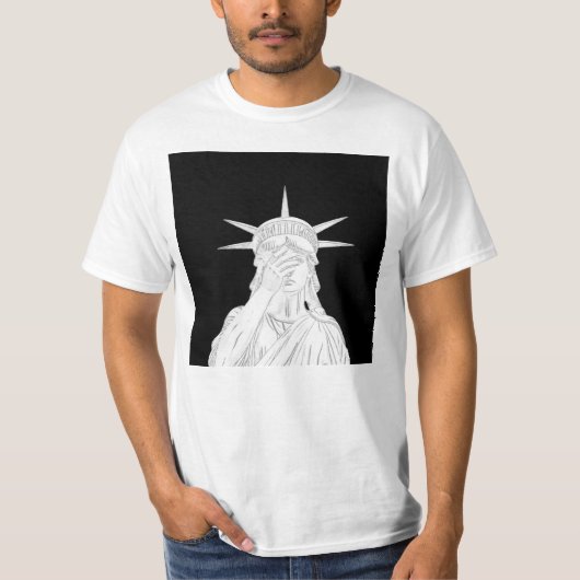 Oh de schande Standbeeld van Vrijheid VS te koop c T-shirt (Voorkant)