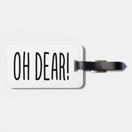 OH DEAR! BAGAGELABEL (Achterkant horizontaal)