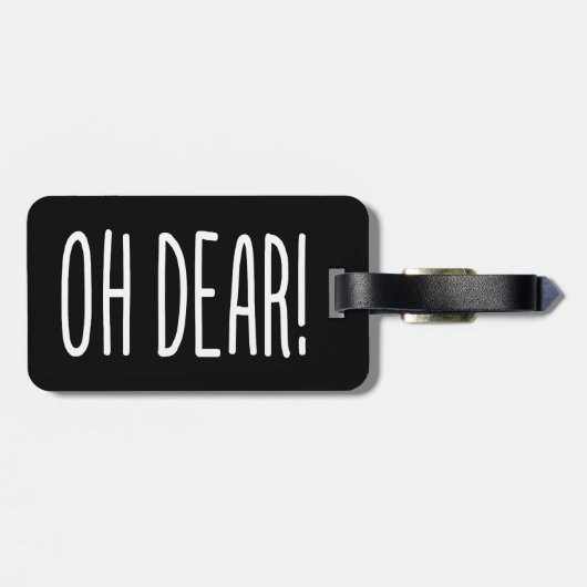 OH DEAR! BAGAGELABEL (Achterkant horizontaal)