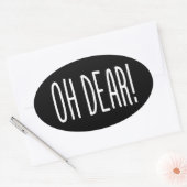 OH DEAR! OVAL-STICKER OVALE STICKER (Envelop)