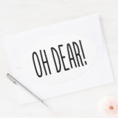 OH DEAR! OVALE STICKER (Envelop)