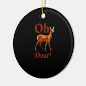 Oh Dear Trendy Clean Design Keramisch Ornament (Links)