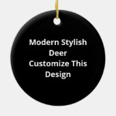 Oh Dear Trendy Clean Design Keramisch Ornament (Achterkant)