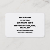 OH DEAR! VISITEKAARTJE (Achterkant)