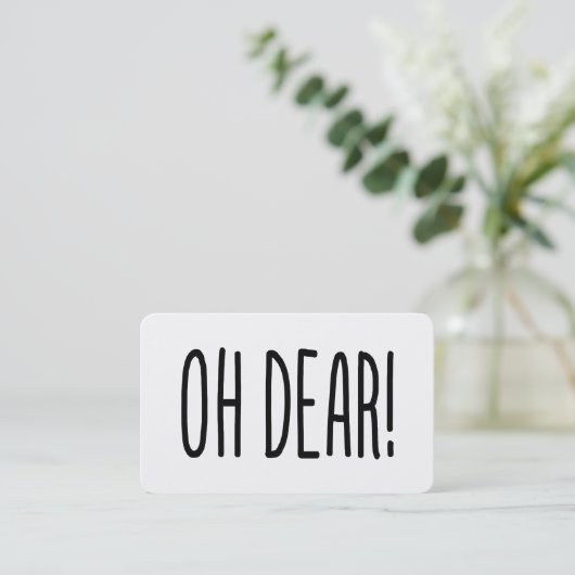 OH DEAR! VISITEKAARTJE (Staand voorkant)