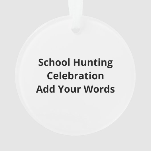 Oh Deer 100 Days Of School Deer HuAcrylic Ornament (achterkant)