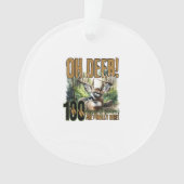 Oh Deer 100 Days Of School Deer HuAcrylic Ornament (voorkant)