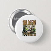 Oh Deer 100 Days Of School Deer Hunting Celebratio Ronde Button 5,7 Cm (Voorkant /achterkant)
