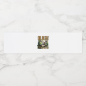 Oh Deer 100 Days Of School Deer Hunting Celebratio Waterfles Etiket (Enkel label)