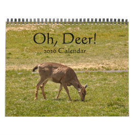 Oh, Deer! 12-maands 2026 kalender