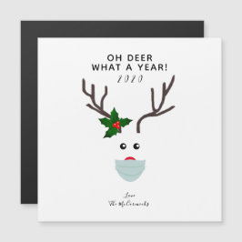 Oh Deer 2020 kerstrenrenrendierend gezichtsmasker