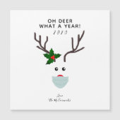 Oh Deer 2020 kerstrenrenrendierend gezichtsmasker (Voorkant)