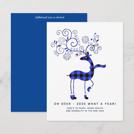 Oh Deer 2020 wat een jaar! kerstFeestdagen (Voorkant / Achterkant)