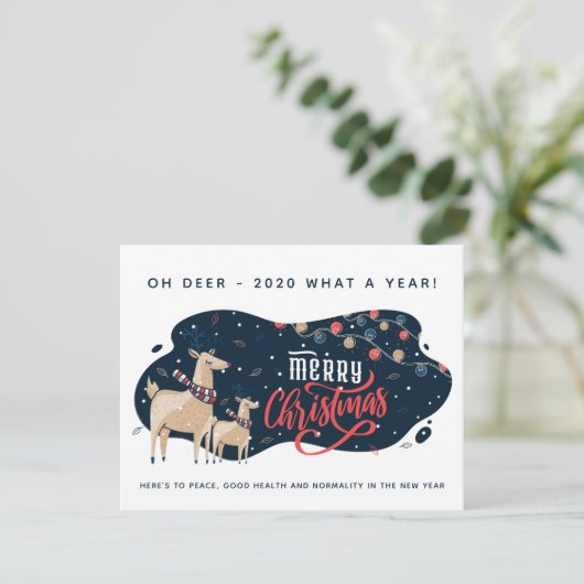 Oh Deer 2020 wat een jaar! Kerstvakantie Grappig (Staand voorkant)