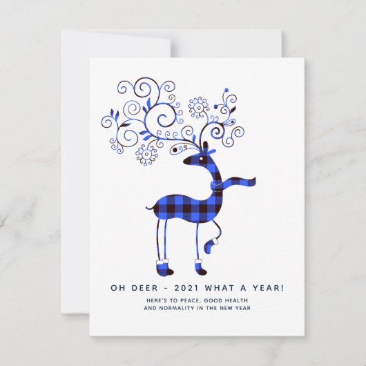 Oh Deer 2021 wat een jaar! kerstFeestdagen (Voorkant)