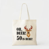 Oh Deer 50e verjaardag Tote Tas (Voorkant)