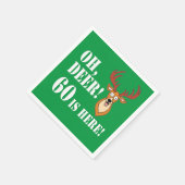 Oh Deer 60e verjaardag servetten (Hoek)