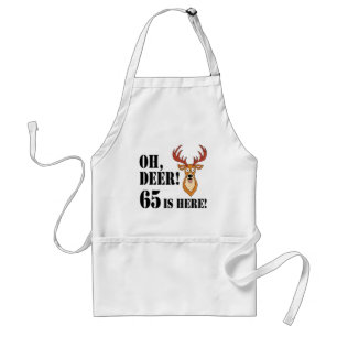 Oh Deer 65th Birthday Adult Apron Standaard Schort
