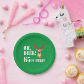 Oh Deer 65th Birthday Paper Bord (Feest)