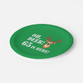 Oh Deer 65th Birthday Paper Bord (Gekanteld)