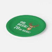Oh Deer 70th Birthday Paper Bord (Gekanteld)