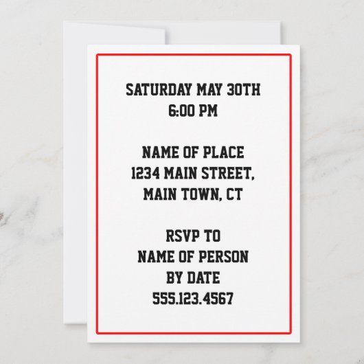 Oh Deer 70th Birthday Persoonlijke Uitnodiging (Achterkant)