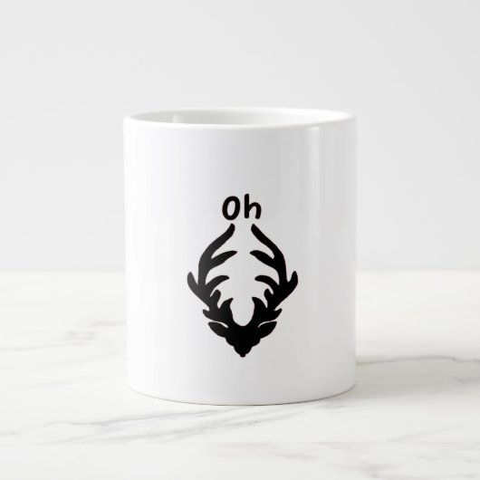 Oh Deer Artistic Clean Style  Grote Koffiekop (Voorkant)