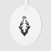 Oh Deer Artistic Clean Style Ornament (voorkant)