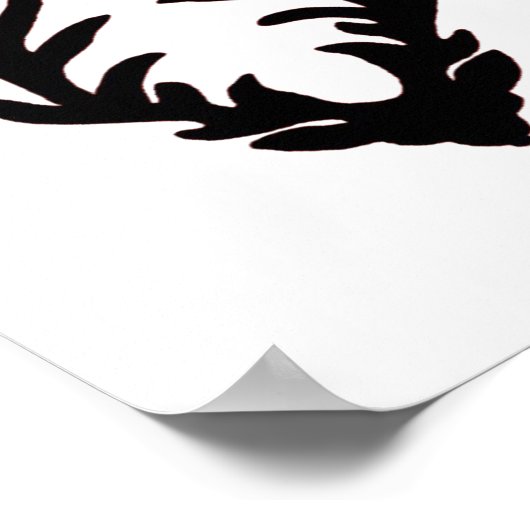 Oh Deer Artistic Clean Style  Poster (Hoek)