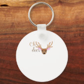 Oh Deer Artistic Style Keychain (Voorkant)