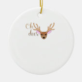 Oh Deer Artistic Style Ornament (Voorkant)