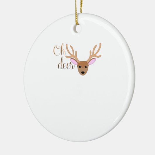 Oh Deer Artistic Style Ornament (Links)