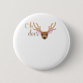 Oh Deer Artistic Style  Ronde Button 5,7 Cm