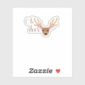 Oh Deer Artistic Style  Sticker (Vel)